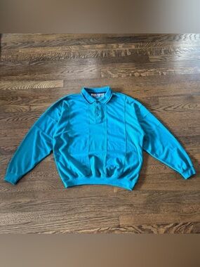 knightsbridge 90s long sleeve paneled polo